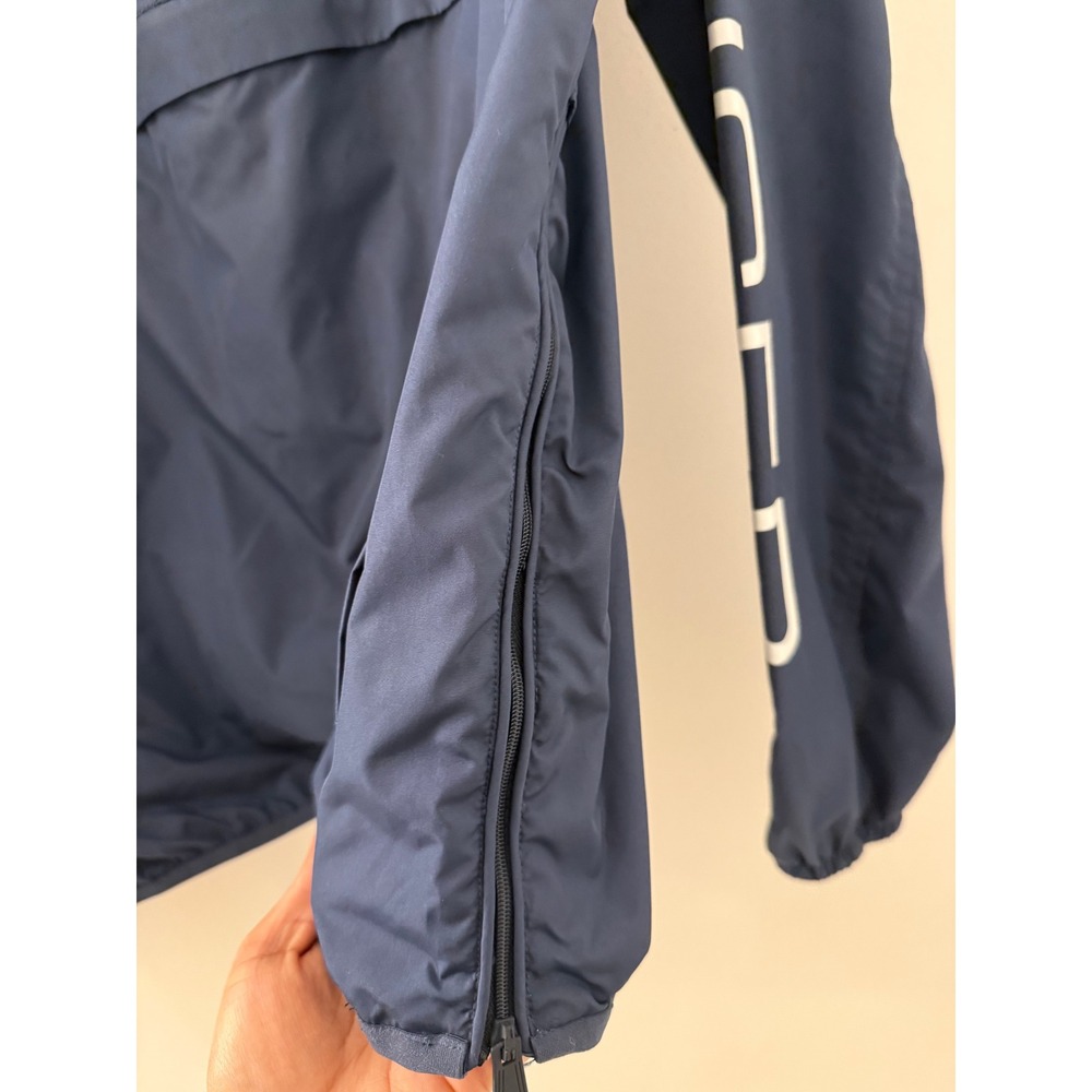 Tommy Hilfiger Men's Navy Blue Anorak Logo Sleeve Half Zip Jacket Size M - Picture 4 of 6